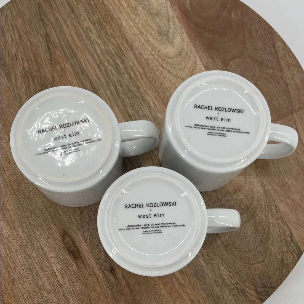 West Elm + Rachel Kozlowski Gilded Dapper Animal Print Mugs-Set of 3
